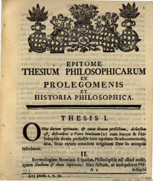 Epitome thesium philosophicarum