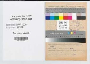 Entnazifizierung Jakob Servaes, geb. 06.04.1915 (Drogist)