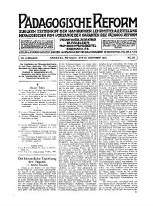 Die körperliche Erziehung der Jugend