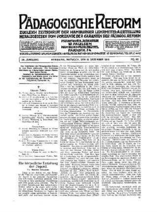 Die körperliche Erziehung der Jugend