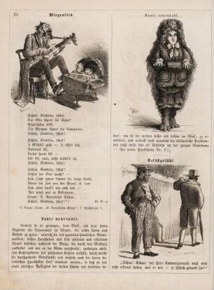 "Wiegenlied" "Haute nouveauté" "Selbstgefühl"