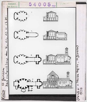 Köln: St. Gereon, Bauentwicklung vom 4. bis 13. Jhd.