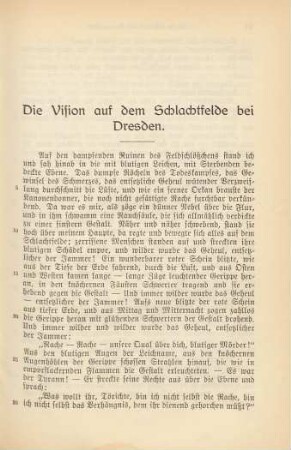 Die Vision auf dem Schlachtfelde bei Dresden