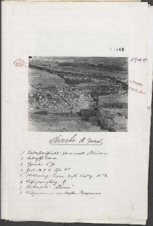 Ballonaufnahmen aus dem Artois: Biache St. Vaast von Plouvain aus