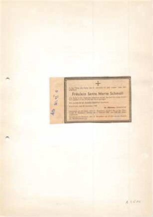Schmoll, Senta Maria