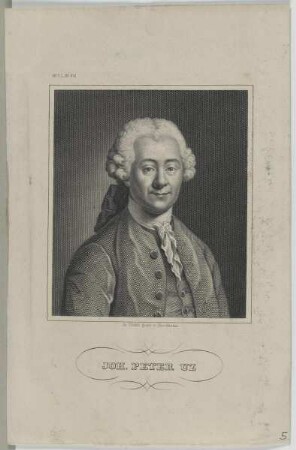 Bildnis des Joh. Peter Uz
