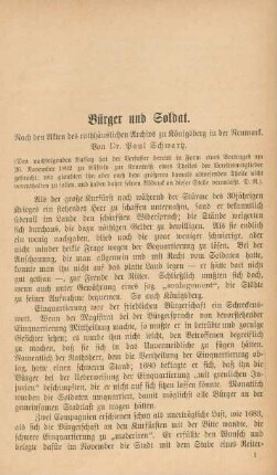 Bürger und Soldat