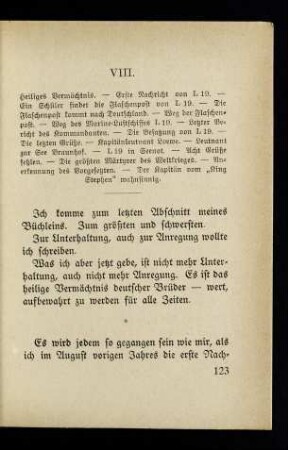 123-137, Kapitel VIII.