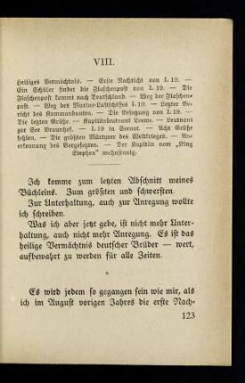123-137, Kapitel VIII.