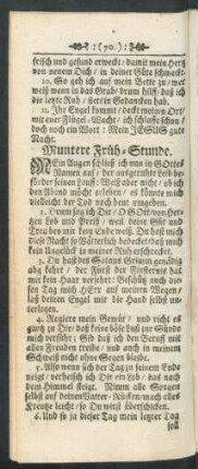 Muntere Früh-Stunde