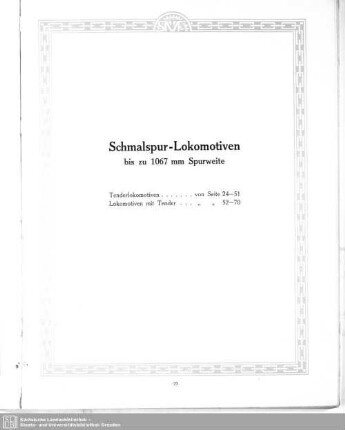 Schmalspurlokomotiven bis zu 1067 mm Spurweite