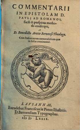 Commentarii in Epistolam D. Pauli ad Romanos : facili et perspicua methodo conscripti