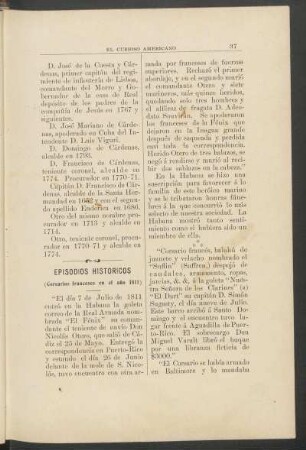 Episodios históricos : (Corsarios franceses en el año 1811)