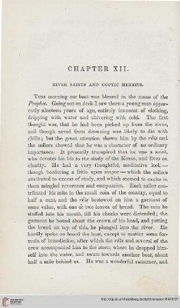 Chapter XII: River Saints and Coptic hermits