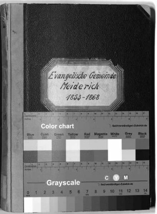 Evangelische Gemeinde Meiderich: Trauungen 1853 - 1868