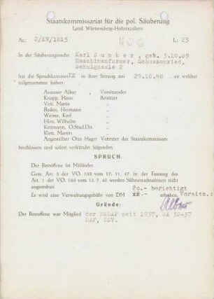 Junker, Karl