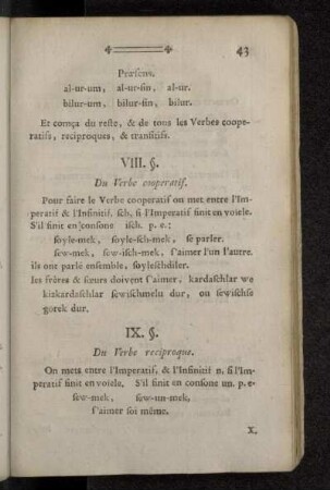 VIII. §. Du Verbe cooperatif.