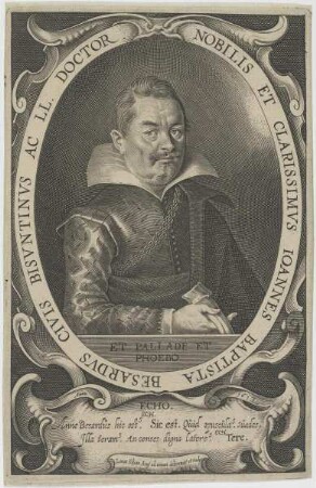 Bildnis des Ioannes Baptista Besardvs
