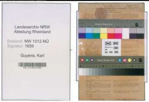 Entnazifizierung Karl Guyens , geb. 02.09.1910 (Metzger)