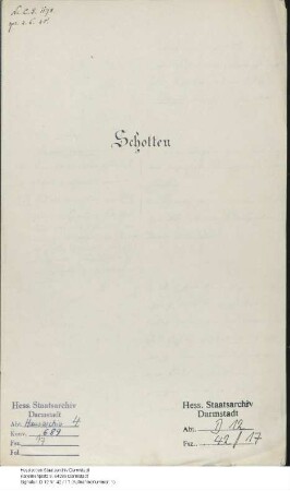Schotten, Stadt