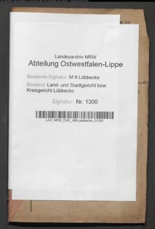 Erblasser: Tempelmeier, Franz Heinrich; Erblasser: Tempelmeier, Anna Marie Charlotte , geb. Peper: