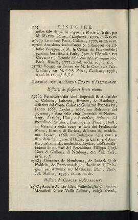 554-577, Histoire des différens Etats d´Allemagne