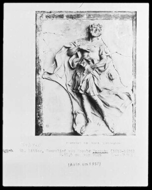 Heiliger Ritter. Fragment eines Entwurfs zum Eustachiusaltar in Sant'Agnese in Agone an der Piazza Navona in Rom