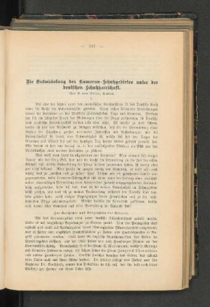 Die Entwicklung des Kamerun-Schutzgebietes unter der deutschen Schutzherrschaft.