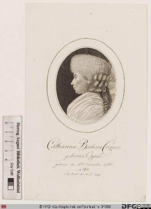 Bildnis Catharina Barbara Cremer, geb. Oppel