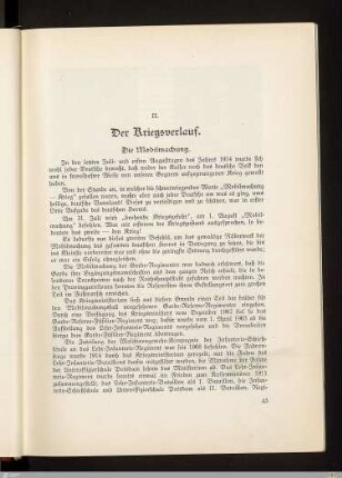 II. Der Kriegsverlauf