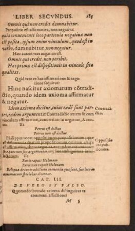 Cap. III. De Vero Et Falso.