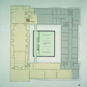 Entwurf zur Erweiterung des Ernst-von-Hülsen-Hauses (2. Preis des Architektenwettbewerbs, Nr. 26) — Grundriß Dachgeschoß
