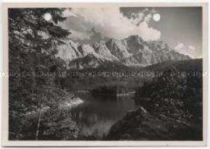 Alpen, Eibsee mit Zugspitze