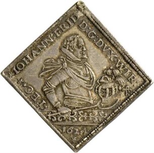 Medaille von François Guichart auf Herzog Johann Friedrich von Württemberg, 1624