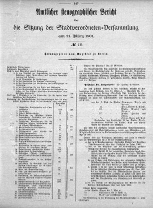 No. 12, 21. März 1901