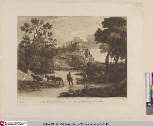 [Landschaft mit Hirten und Herde]