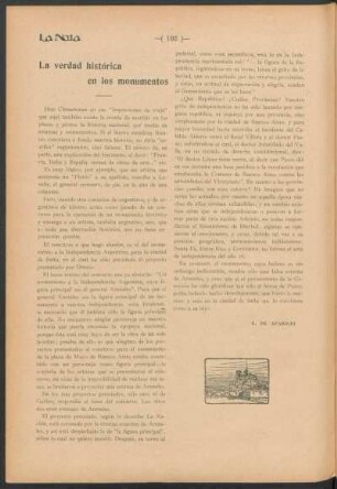 La verdad histórica en los monumentos