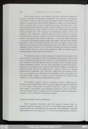Constitutional Developments