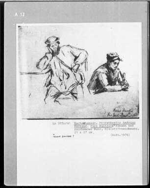 Sämann und rauchender Mann