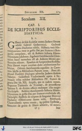 Seculum XII.