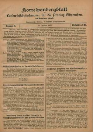 Nummer 3. 15. Januar 1908.