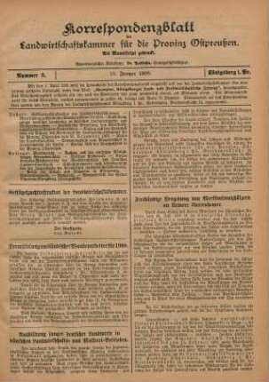 Nummer 3. 15. Januar 1908.