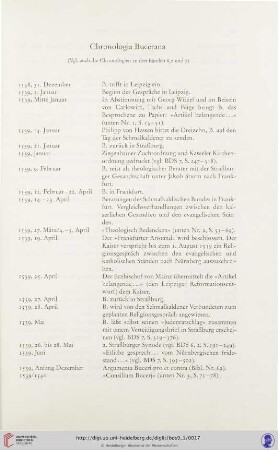 Chronologia Bucerana