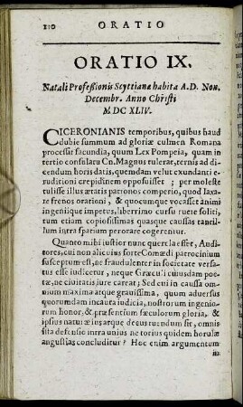 Oratio IX.