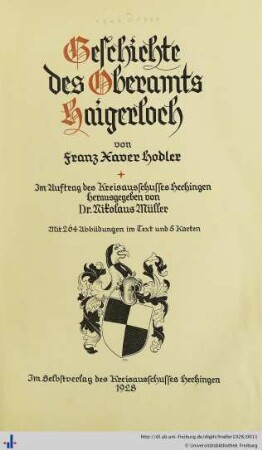 Geschichte des Oberamts Haigerloch