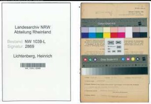 Entnazifizierung Heinrich Lichtenberg , geb. 28.11.1915 (Amtsangestellter)