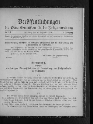 Bekanntmachung, betreffend den bedingten Strafaufschub und die Umwandlung von Freiheitsstrafen in Geldstrafen