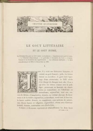 Chapitre quatorzième. Le gout littéraire et le gout intime.