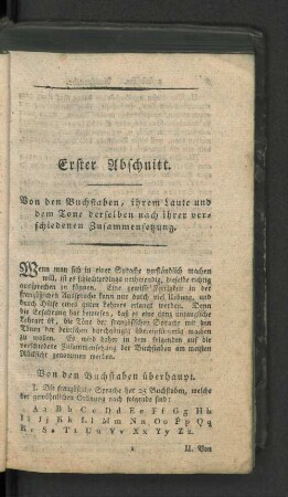 [Erster Abschnitt. - Fünfter Abschnitt.]