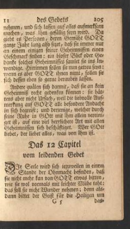 Das 12 Capitel vom leidenden Gebet
